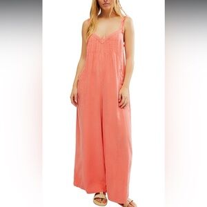 Free People Drifting Dreams One Piece In Radiant Watermelon Size M